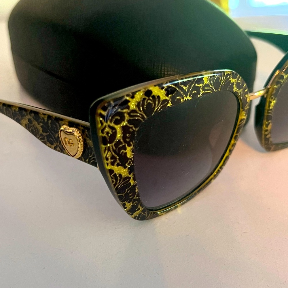 Dolce & Gabbana Black and Gold Baroque Sunglasses